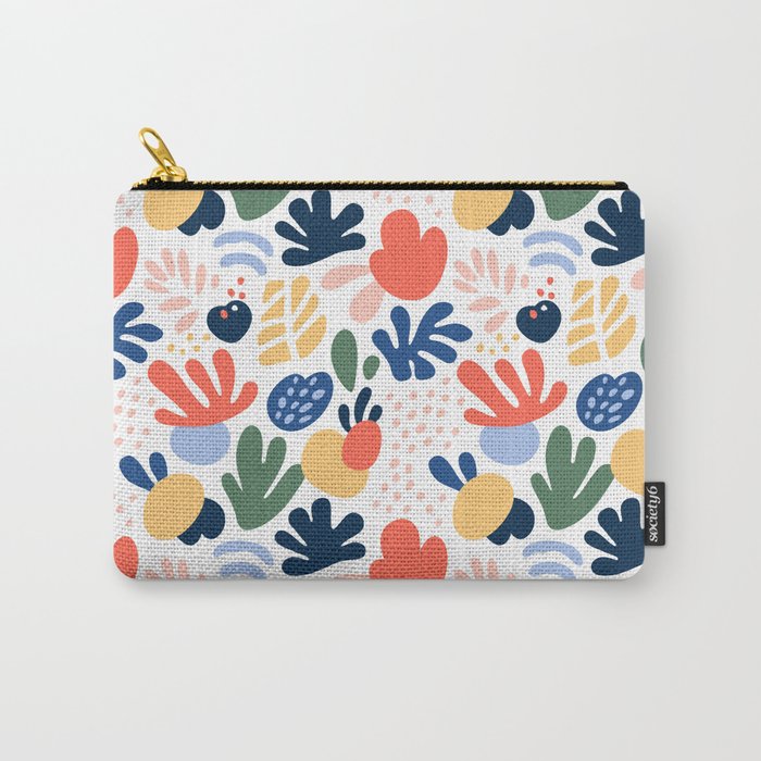 Abstract organic nature art pattern Carry All Pouch Gallery Image 1