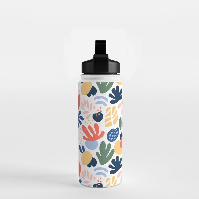 Abstract organic nature art pattern Water Bottle Gallery Image 2