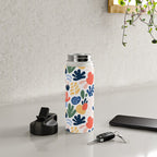 Abstract organic nature art pattern Water Bottle Gallery Image 4