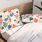 Abstract organic nature art pattern Pillow Sham Gallery Image 2