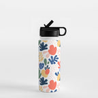 Abstract organic nature art pattern Water Bottle Gallery Image 1