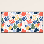 Abstract organic nature art pattern Desk Mat Gallery Image 3
