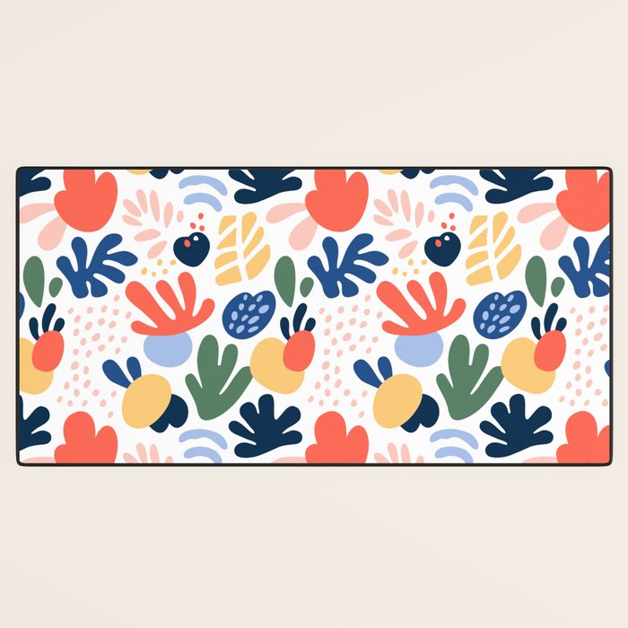 Abstract organic nature art pattern Desk Mat Gallery Image 3