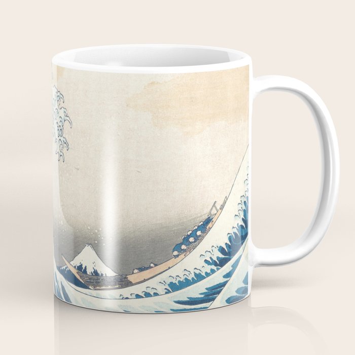 The Great Wave Off Kanagawa by Katsushika Hokusai Thirty Six Views of Mount Fuji - The Great Wave Coffee Mug Gallery Image 1