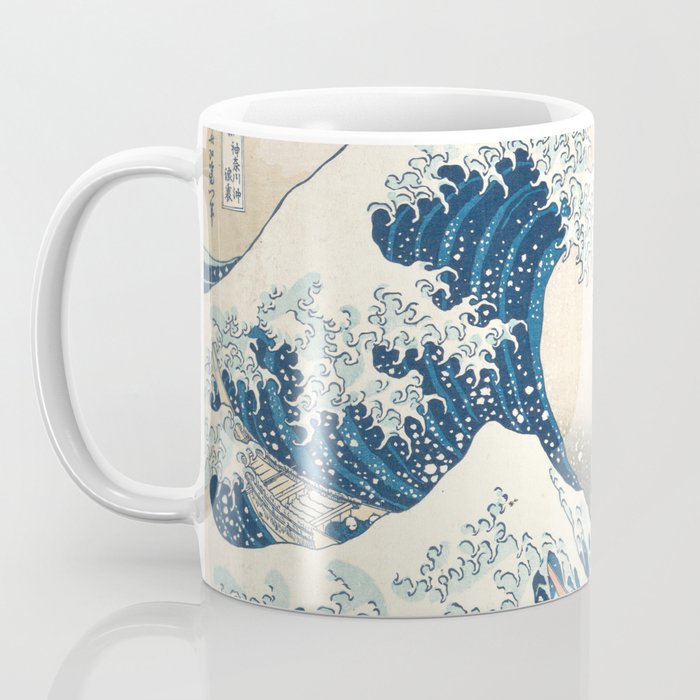 The Great Wave Off Kanagawa by Katsushika Hokusai Thirty Six Views of Mount Fuji - The Great Wave Coffee Mug Gallery Image 3