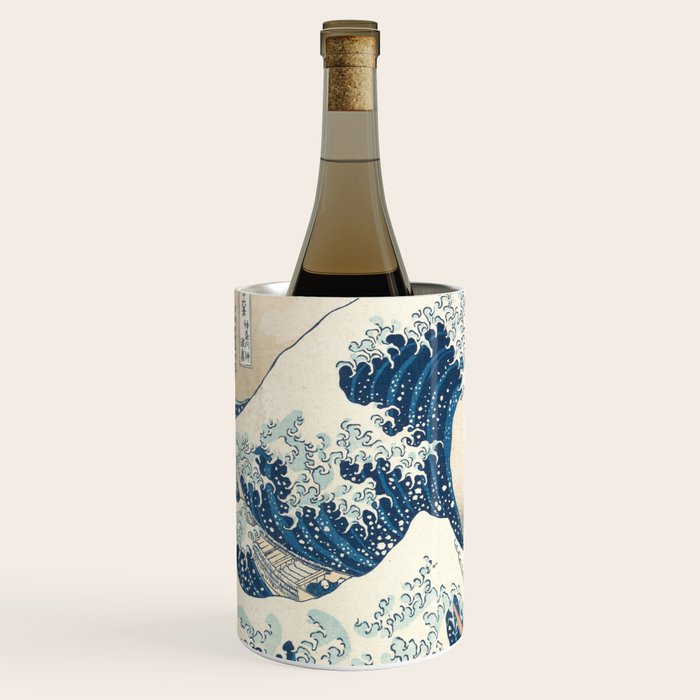 The Great Wave Off Kanagawa by Katsushika Hokusai Thirty Six Views of Mount Fuji - The Great Wave Wine Chiller Gallery Image 2