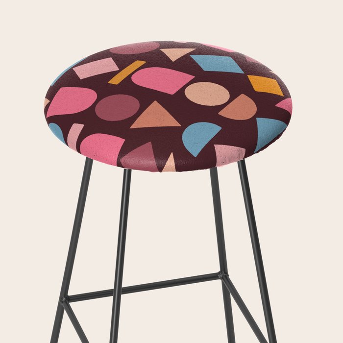 Geo Mod Shapes - Dark Stool Gallery Image 2