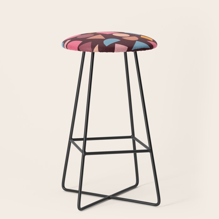 Geo Mod Shapes - Dark Stool Gallery Image 1