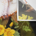 Vintage & Shabby Chic - Tropical Night Bird Flower Garden Wall Tapestry Gallery Image 3