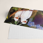 Vintage & Shabby Chic - Tropical Night Bird Flower Garden Wrapping Paper Gallery Image 2
