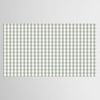 Desert Sage Grey Green and White Gingham Check Tablecloth Gallery Image 2