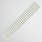 Desert Sage Grey Green and White Gingham Check Table Runner Gallery Image 3