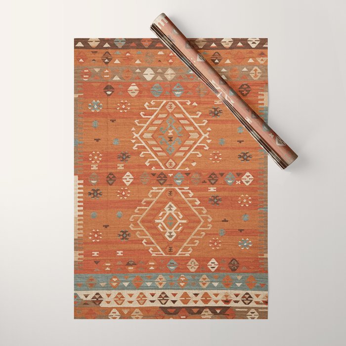 Heritage Traditional Moroccann Rug Design Wrapping Paper Gallery Image 1