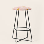 Big Groovy Flower - Light Pink Pastel Stool Gallery Image 1