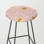 Big Groovy Flower - Light Pink Pastel Stool Gallery Image 2