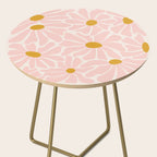Big Groovy Flower - Light Pink Pastel Side Table Gallery Image 2