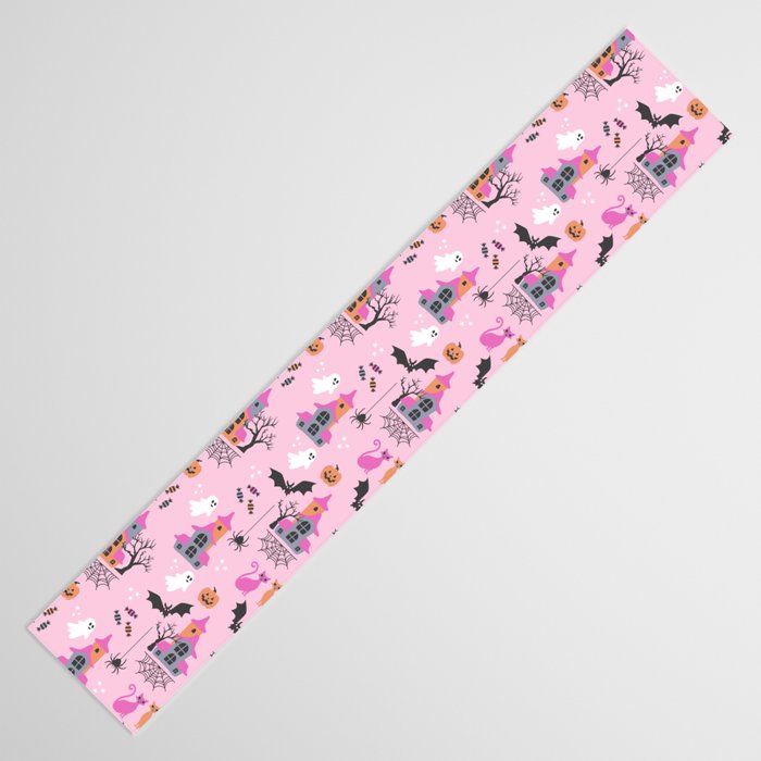 Pink Halloween pastel spooky party Table Runner Gallery Image 3