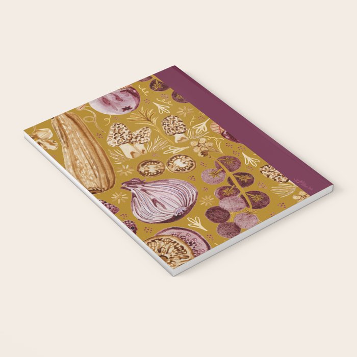 Garden Vegetables & Fresh Fruit in Harvest Yellow Notebook Gallery Image 3