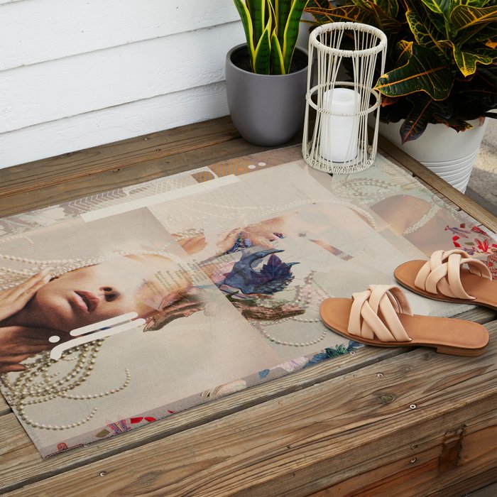 Fractionalized Elegance Outdoor Rug Gallery Image 2