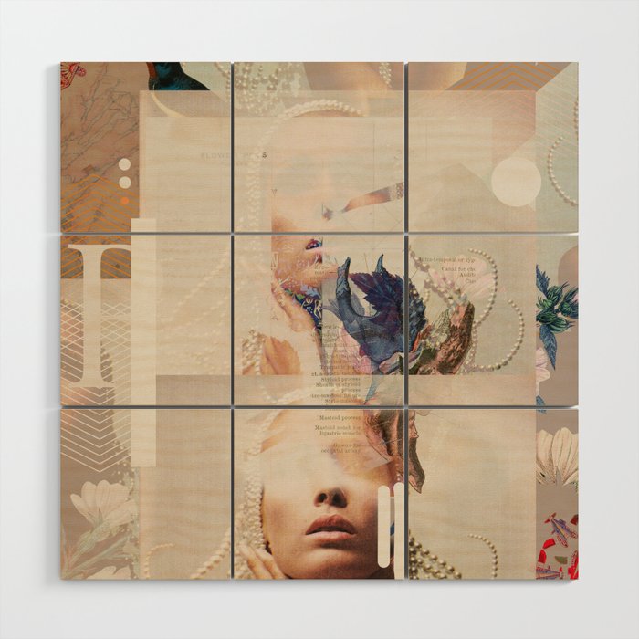 Fractionalized Elegance Wood Wall Art Gallery Image 1