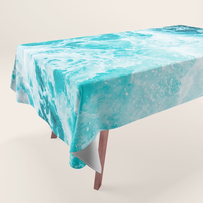 Perfect Sea Waves Tablecloth Gallery Image 1