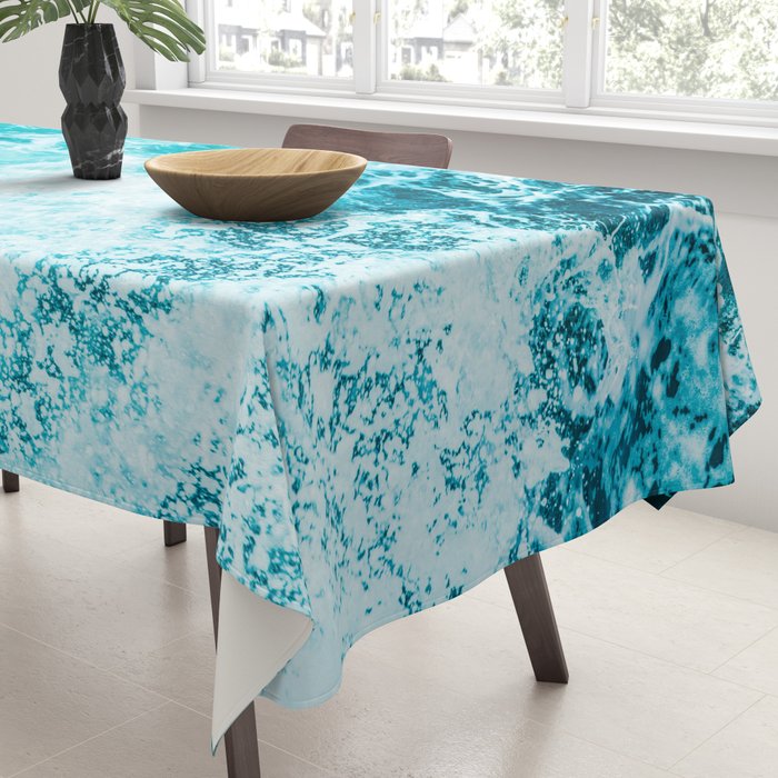 Perfect Sea Waves Tablecloth Gallery Image 3