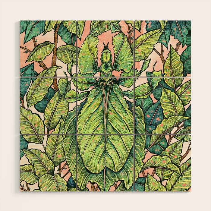 Leaf Mimic Wood Wall Art Gallery Image 1