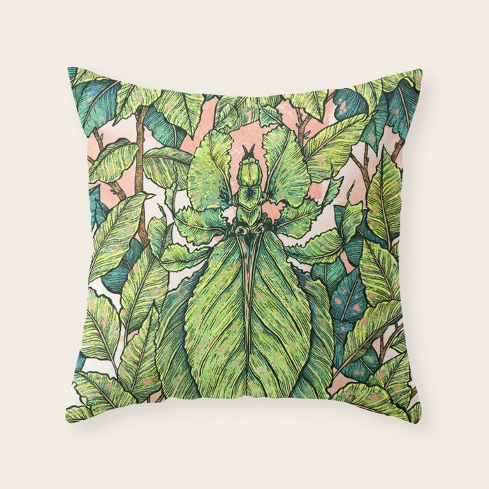Leaf Mimic Throw Pillow Gallery Image 6