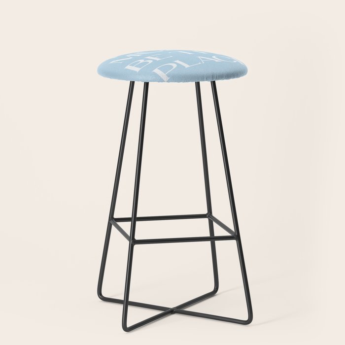 This Must Be The Place Baby Blue Stool Gallery Image 1