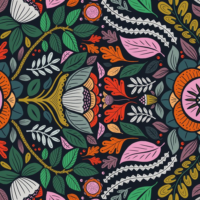 In Bloom | Navy Coffee Mug Gallery Image 2