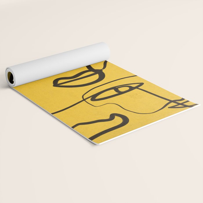 Abstract Faces 4 Yoga Mat Gallery Image 2