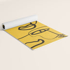 Abstract Faces 4 Yoga Mat Gallery Image 2