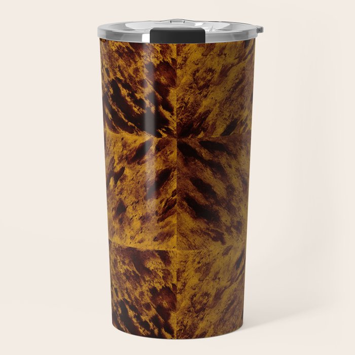 Faux Tortoiseshell 2 - Natural Travel Mug Gallery Image 1