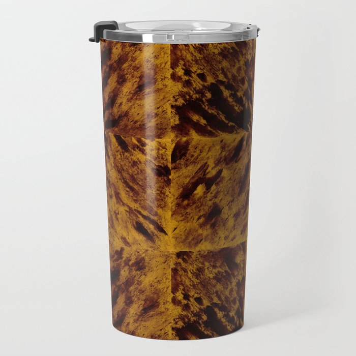 Faux Tortoiseshell 2 - Natural Travel Mug Gallery Image 3