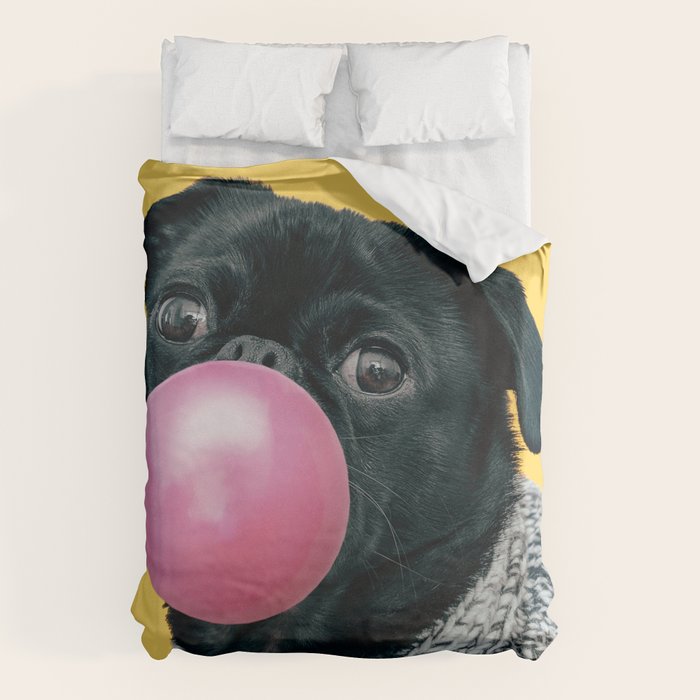 Pug Life: Pop Animals Duvet Cover Gallery Image 1