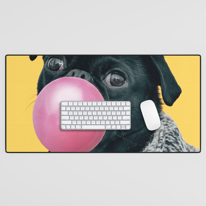 Pug Life: Pop Animals Desk Mat Gallery Image 1