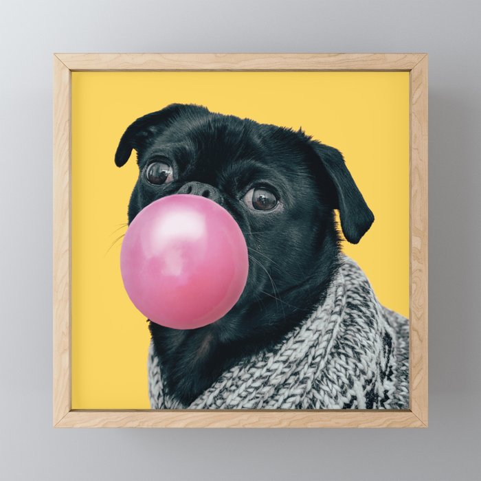 Pug Life: Pop Animals Mini Art Print Gallery Image 1