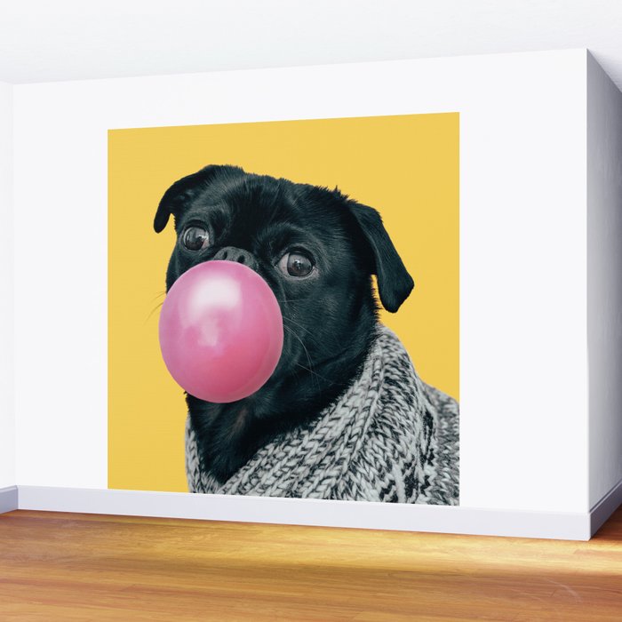 Pug Life: Pop Animals Wall Mural Gallery Image 2