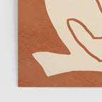 Abstract line art 2 Terracotta 2 Poster Gallery Image 3