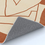 Abstract line art 2 Terracotta 2 Rug Gallery Image 4