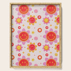 Smiling Flower Faces  Serving Tray Gallery Image 1