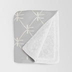Bows & Ribbons Pattern LX Light Grey Throw Blanket Gallery Image 3