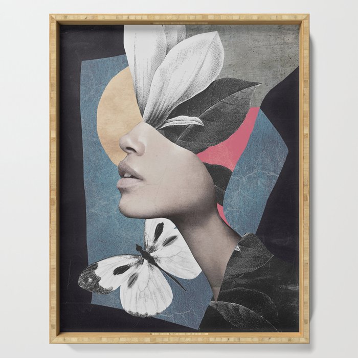 Portrait/Collage Art Serving Tray Gallery Image 1