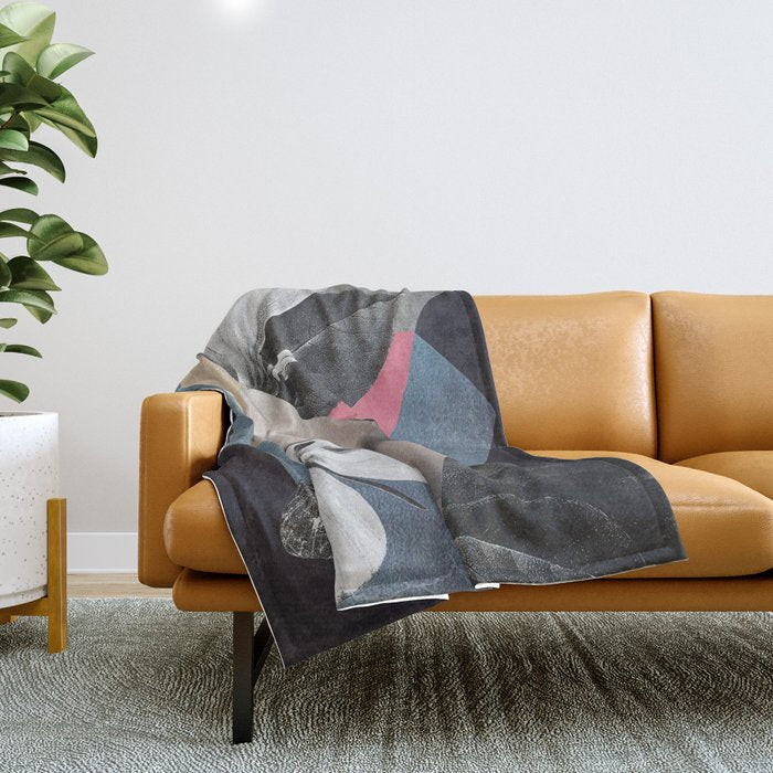 Portrait/Collage Art Throw Blanket Gallery Image 1