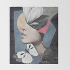 Portrait/Collage Art Throw Blanket Gallery Image 2