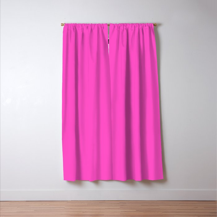 Solid magenta colour  Window Curtain Gallery Image 3