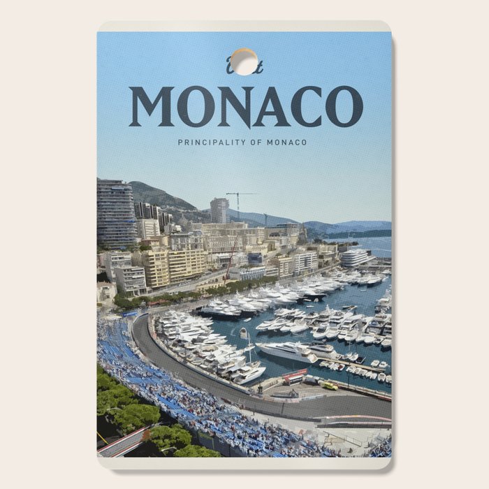 Visit Monaco Cutting Board Gallery Image 1