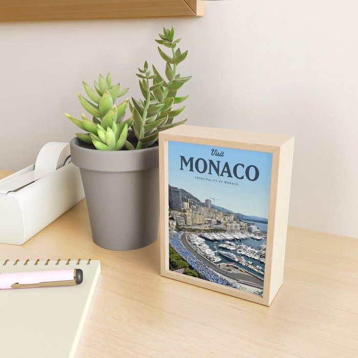 Visit Monaco Mini Art Print Gallery Image 2
