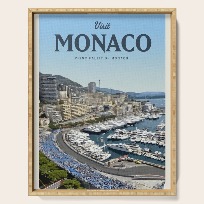 Visit Monaco Serving Tray Gallery Image 1