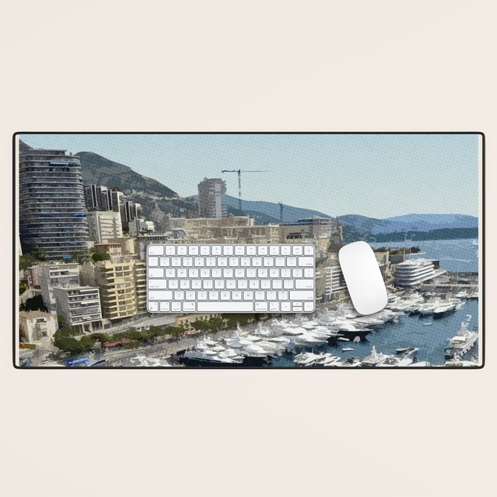 Visit Monaco Desk Mat Gallery Image 1
